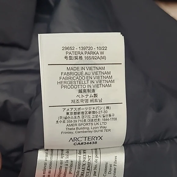 Arc'teryx Patera Parka Women's- Black- Season 2022 - Picture 10 of 12